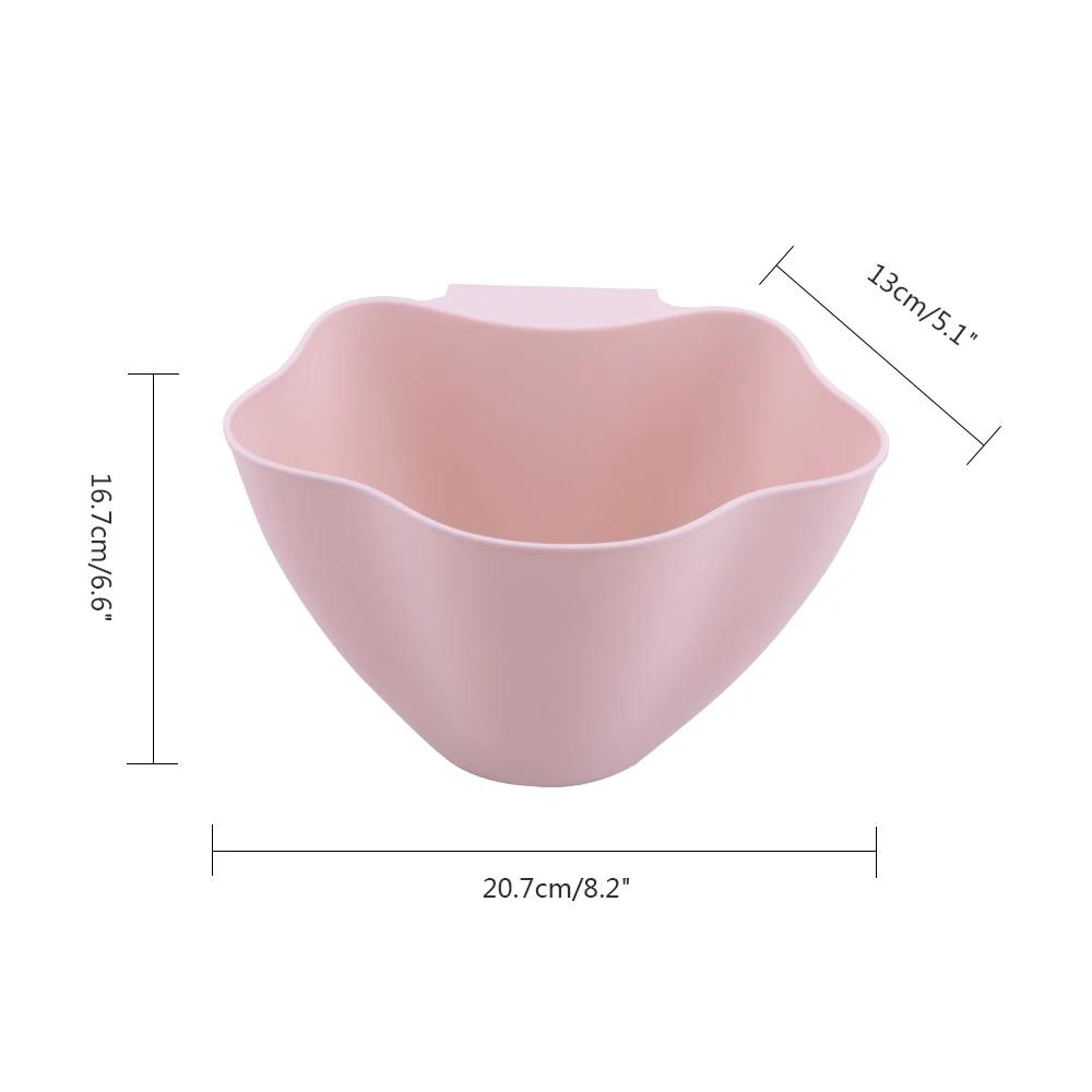 

Kitchen Cabinet Door Hanging Trash Garbage Bin Can Rubbish Container TOP Kitchen Tool Garbage Bag Wall-Mounted Trash Can рожевий