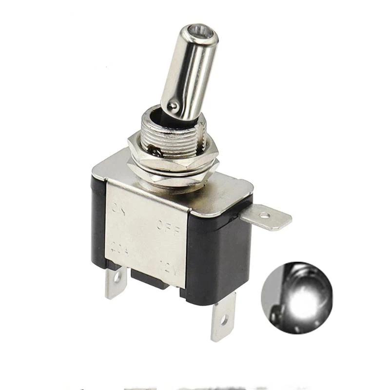 Durable Toggle Switch SPST On Off with Safety Cap Cover For Car Boat Truck Efficient Power Control