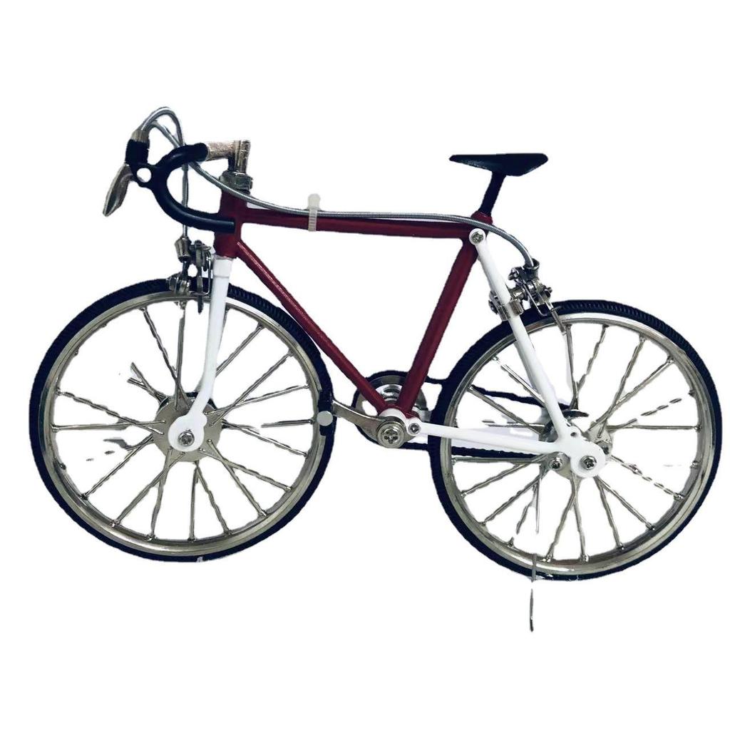 1:10 Miniature Alloy Bicycle Model with Brake and Movable Wheels