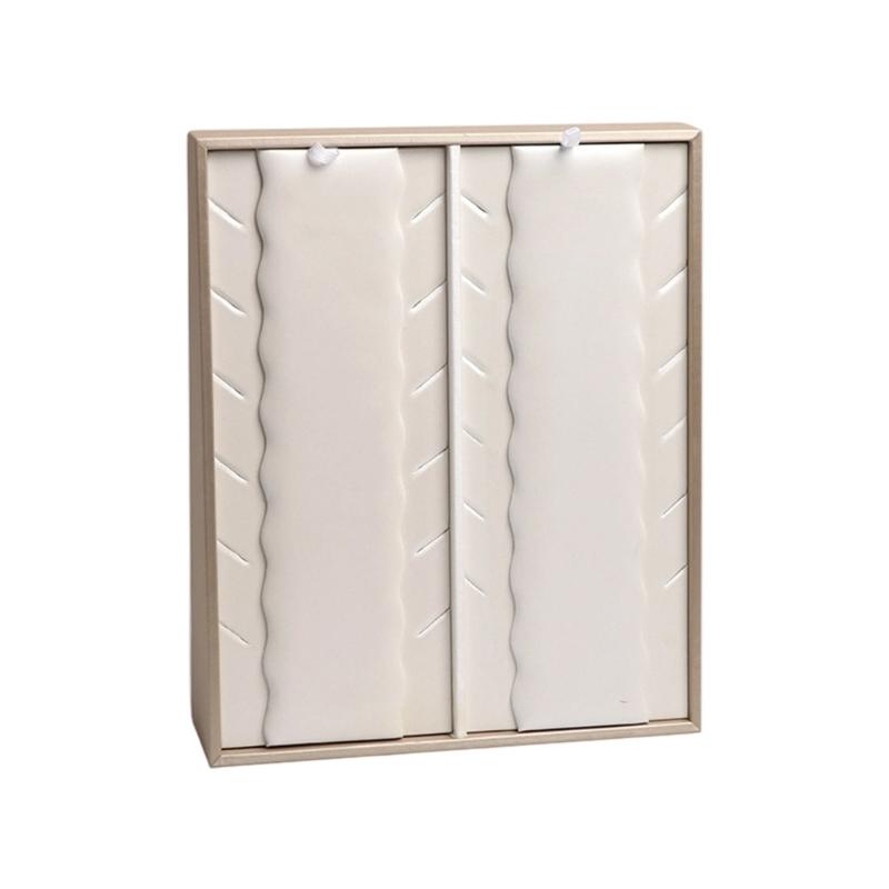 Sturdy Leather Jewelry Display Stand Featuring Weighted Bottom For Tipping Prevention And Effortless Jewelry Arrangement