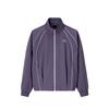 Sports Retro Woven Jacket Women Jacket Deep-Plum 162618616-2