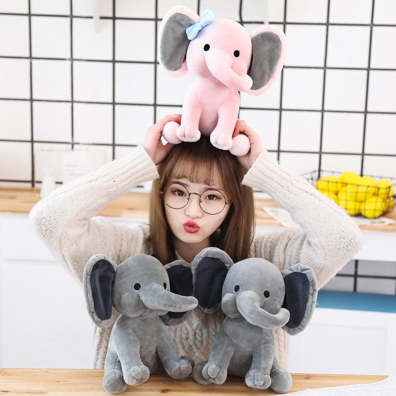 Soft Elephant Plush Toy - Baby Sleep Companion Pillow & Children's Birthday Gift
