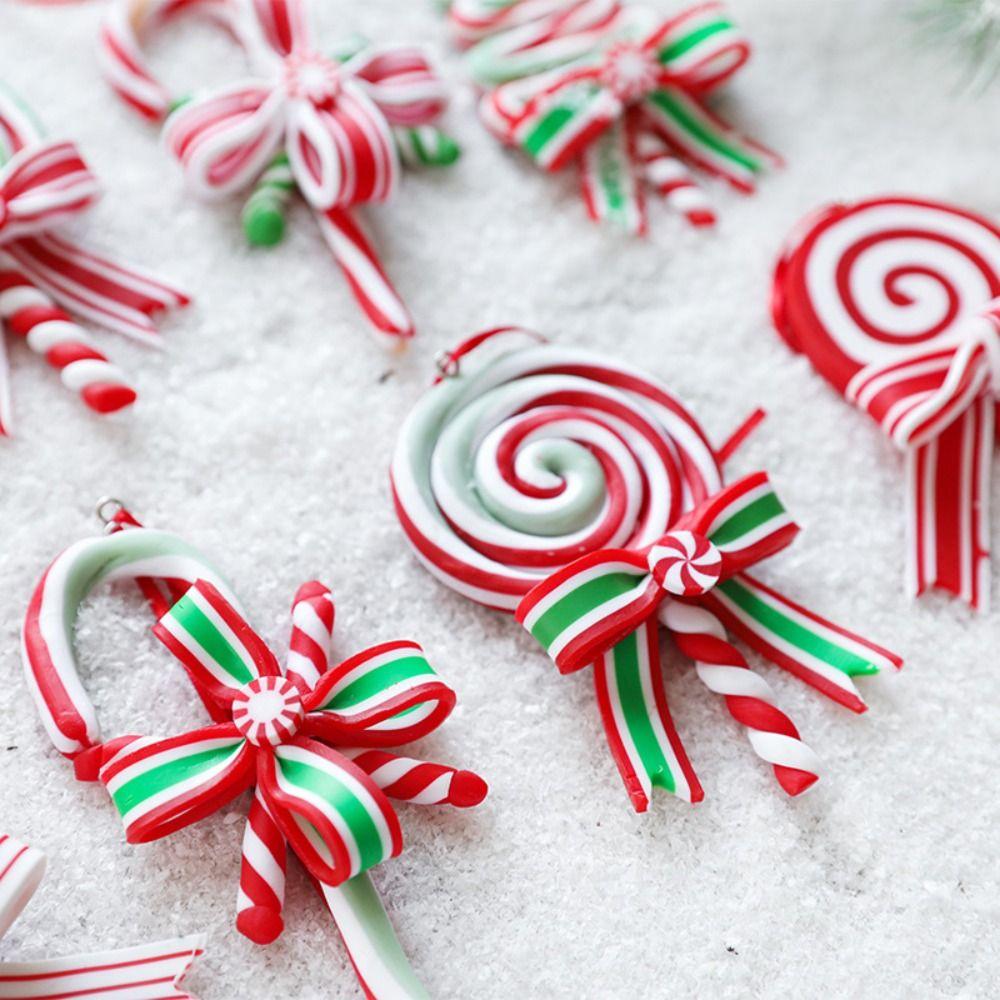 Cartoon Christmas Candy Cane Ornaments Festival Candy Cane Hanging Decorations  Holiday Decor