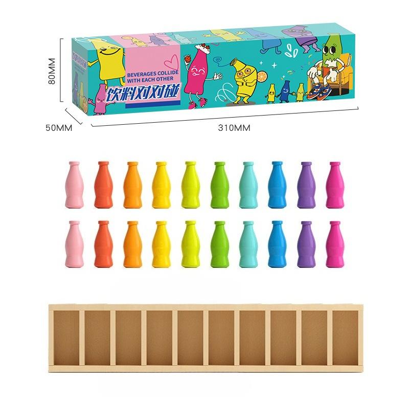 Wooden Fun Guessing Bottle Children'S Memory Logical Thinking Reasoning Parent-Child Interaction Creative Board Game Educational Toys