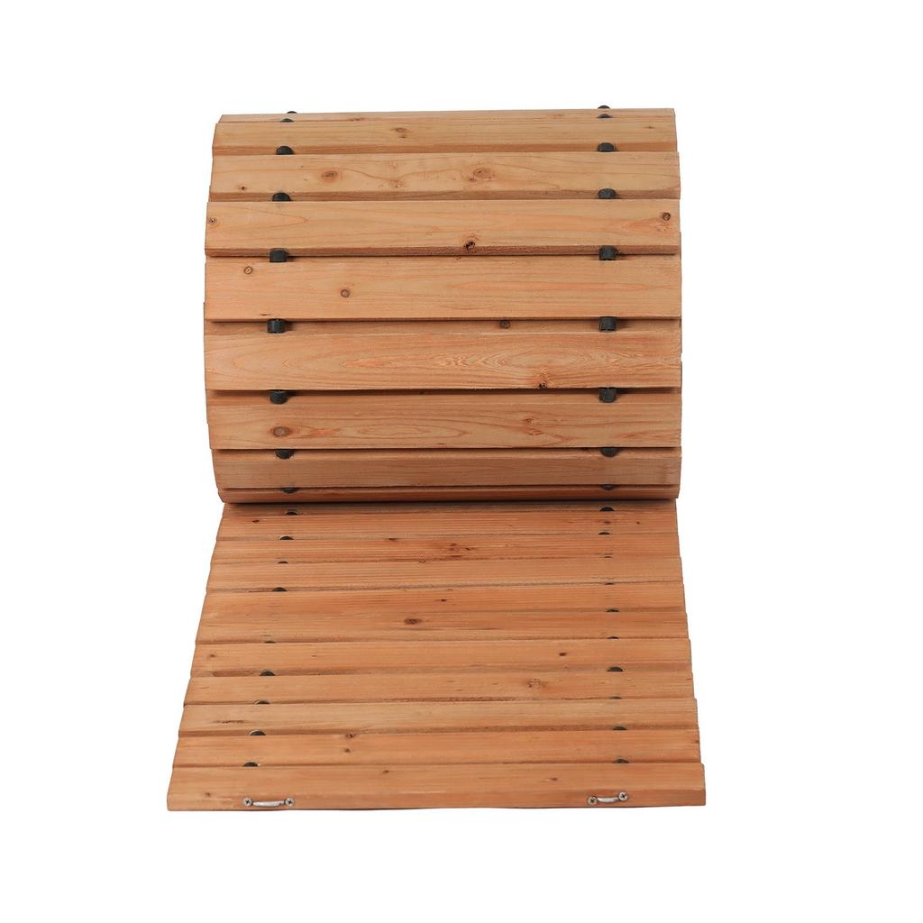 VEVOR Wooden Garden Pathway, 24 Ft L X 17 In W, Non-Slip Straight Garden Walkway, Roll Out Cedar Outdoor Walkway Path with Wire Rope Connection
