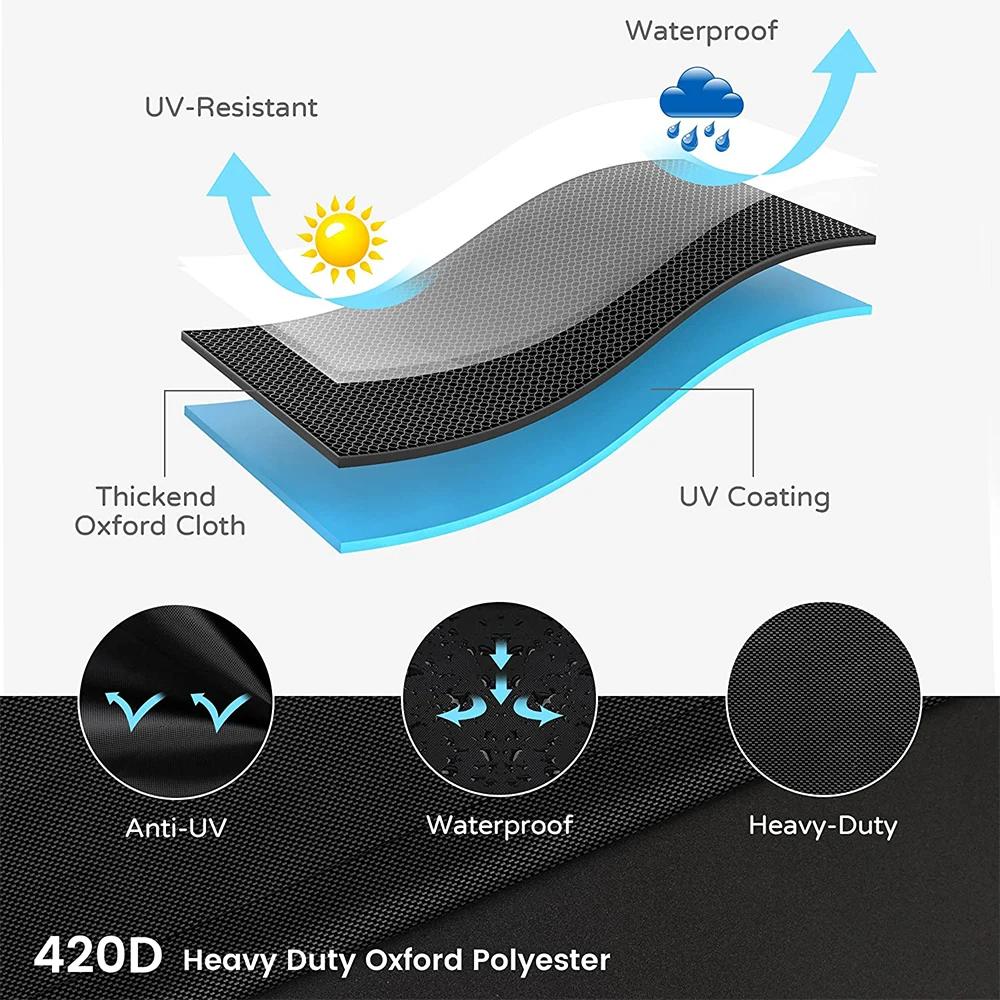 Plynový gril na BBQ Vodotěsný kryt na BBQ Venkovní Odolný proti povětrnostním vlivům Odolný proti vyblednutí Vylepšený materiál pro Char Broil a další