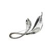 European And American Frosted Metal Folded Leaf Brooch Fashion Design Sense Exquisite Women Accessories Gift 2025