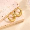 Raffinate Ear Cuff in Acciaio Titanio Oro 18k per Donna