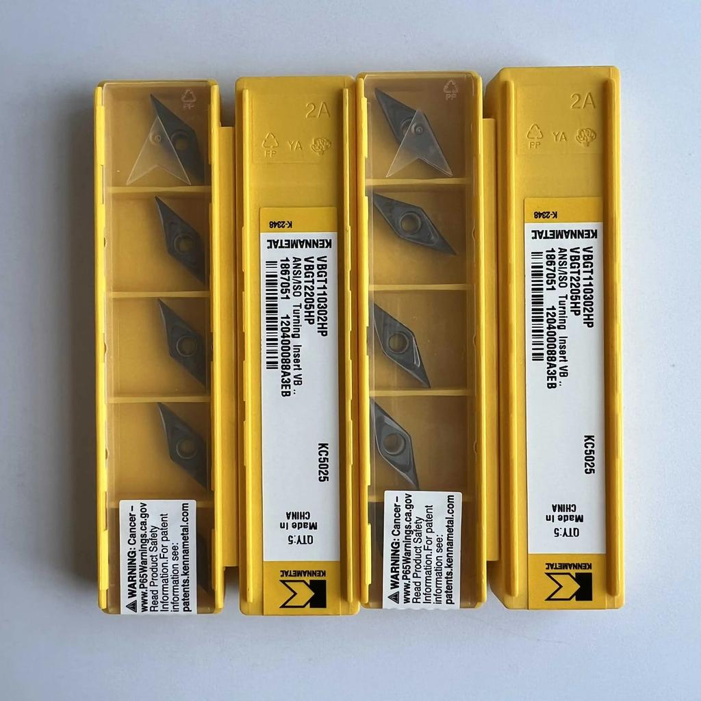 KENNAMETEL / VBGT110302HP KC5025 / Original carbide blade 10 Pcs
