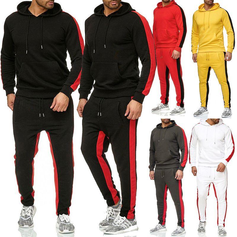 Comfortable Men's Jogging Suit Stylish Hoodie And Sweatpants Set For Activewear