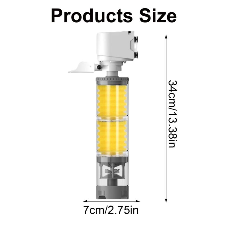 Pump Aquarium Filtration Systems for Clean Water Offices Setups Aquarium Pump Internal Filter for Water Quality