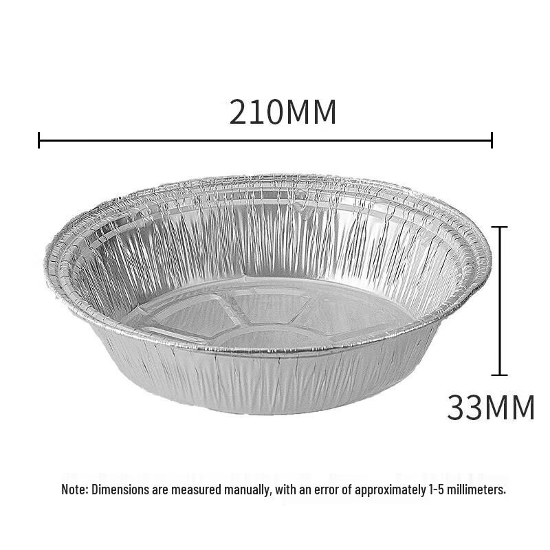 Faxilon 8-inch Disposable Aluminum Foil Trays, 20-Pack