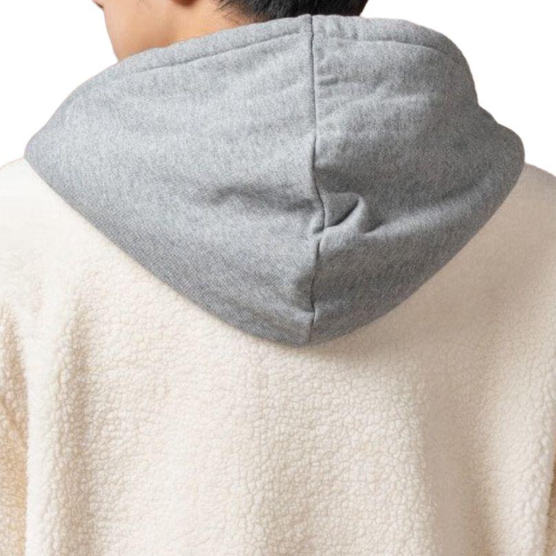 Vans Patchwork Retro Zip Hoodie Jacket Men Tops Off-White VN000FBX3KS