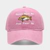 Le donne mi vogliono i pesci mi temono Cappellino da baseball ricamato Unisex Cotone lavato Cappello da sole estivo primaverile da pesca