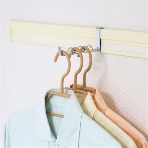 Set of 2 Nageshi Rail Hooks, Hooks for Nageshi Rails, Laundry Drying, Clothes Hanging, Made In Tsubame-Sanjo