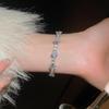 Minimalist Textured Flower Bracelet: Chic, Versatile, High-End Fashion Jewelry for Women