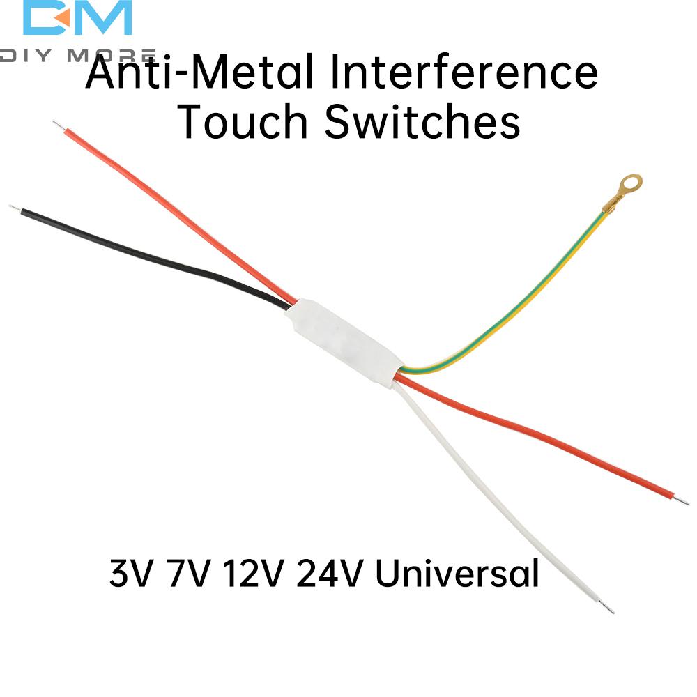 Touch Sensor Switch for Metal Lamps DC3-24V 6V 12V Touch Sensor Switch Metal Sensor Touch Switch Table Lamp LED Strip Lamp