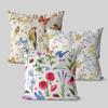 Retro Flower and Bird Pillowcase Dormitory Decoration Office Living Room Sofa Home Pillowcase