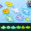 10-30pcs Cute Manta Ray Luminous Ocean Animal Ornament Resin Craft Cute Ocean Animal Miniature Figurines DIY Mini Animals Statue