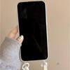 Milk yellow bear card bag lanyard mobile phone case for iPhone17Pro Apple 16 double buckle hand rope protective case 13