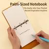 Simple Portable Notebook Leather A7 Note Book Practical Compact Pocket Notebook Back To School