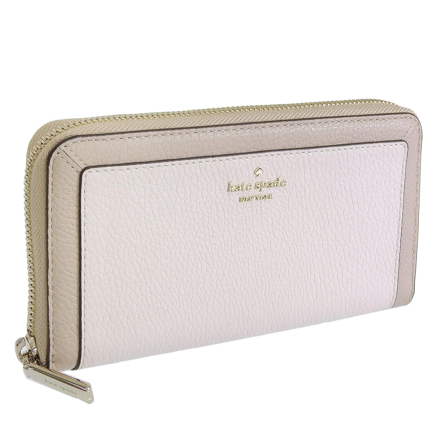 Женский длинный кошелек Kate Spade, Бренд аутлета, Бежевая кожа, Lena Colorblock Большой континентальный кошелек, Lena Colorblock Pebb LG Континентальный кошелек