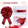 18Inch Cars Ribbon Pull Bows Multi-Purpose Gift Decoration Bowknot Wear Resist Gift Wrapping Pull String Bow for DIY Craft