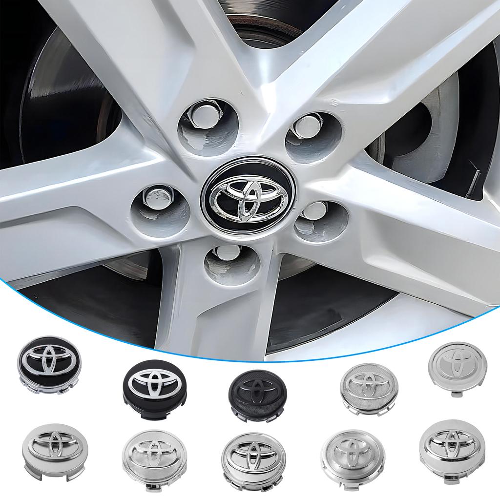 For Toyota 2026 New Hub Caps 4pcs 56/62mm Car Wheel Center Hub Caps Logo Badge Hub Cover Auto Accessories For TOYOTA Corolla Ca