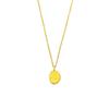 Exquisite Gold Bean Pendant Necklace for Women - Summer 2026 Trendy, Colorfast Clavicle Chain