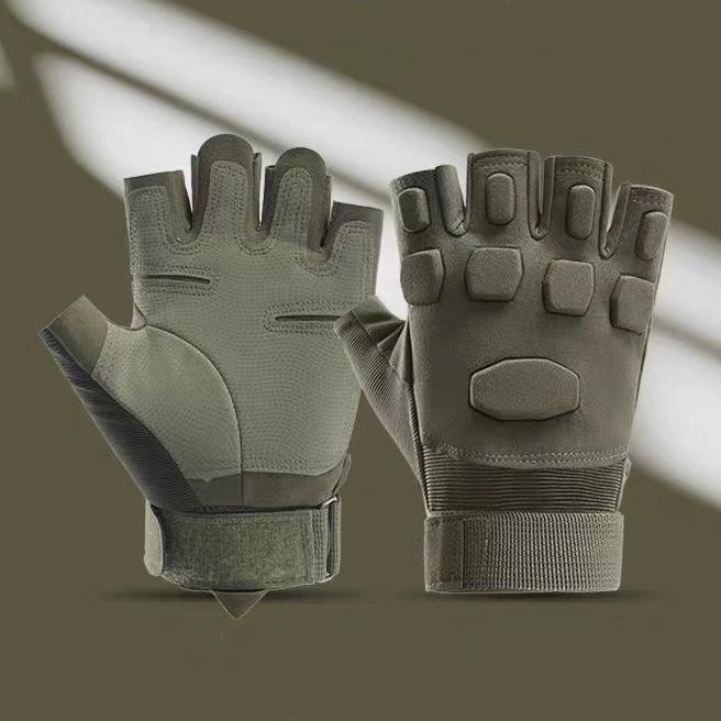 Men's Full-Finger Outdoor Tactical Gloves - Cut-Resistant, Wear-Resistant for Motorcycle Riding & Combat