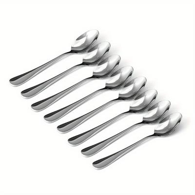 Kaffeelöffel aus Edelstahl, spülmaschinenfest, Ernährungslöffel aus Edelstahl