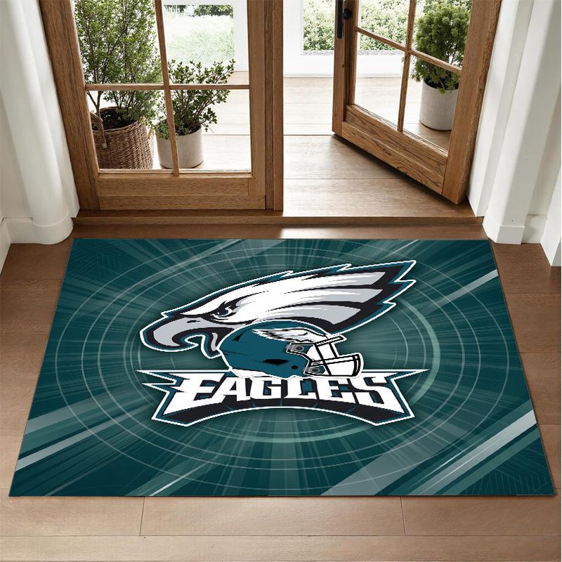Philadelphia Eagles Design Kristall-Samt Teppich Weiche Dekorative Matte für Schlafzimmer Eingang