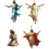 2D Car Christmas Acrylic Pendant Auto Rearview Mirror Interior Decoration Hanging Ornament Toy Auto Interior Accessories