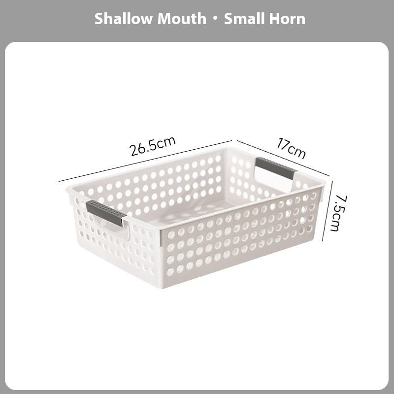 Household Storage Boxes, Storage Containers for Snacks, Toys, Plastic Storage Baskets, Dormitory Desks Organizer for Book