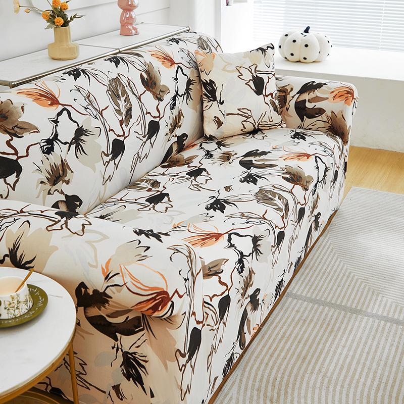 Printed Sofa Slipcover Stretch Sofa Covers For Living Room Pets Kids Chair Couch Cover I Shape Corner Sofa Anti-Cat Scratch