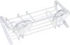 Wahei Freiz Sponge Rack with Suction Cups, Dish Drainer, Kitchen Storage, Float RG-0425