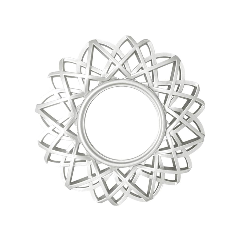 Nordisk Vegghengt Speil Veggspeil Dekorativt Sirkelspeil Baderomsspeil Rundt Sminkespeil for Hall Hotellinnredning