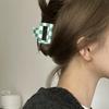 3 Pack Checkered Hair Claw Clips,Multicolored Square Medium Non-Slip Hair Clips Styling Accessories with Strong Hold for Women