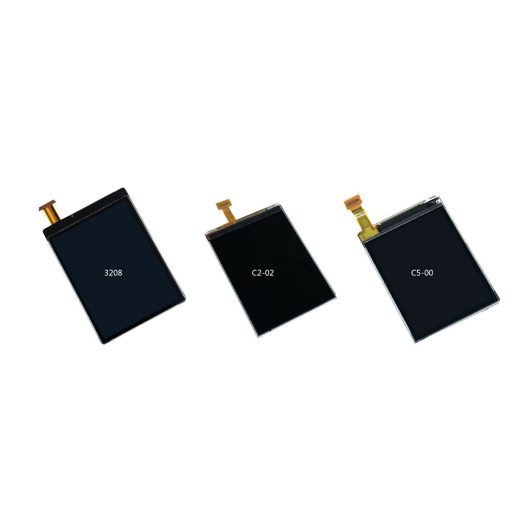 LCD Screen Compatible with Nokia 3208, 7230, C2-02, X2, X3, C5, and 5-00 Models