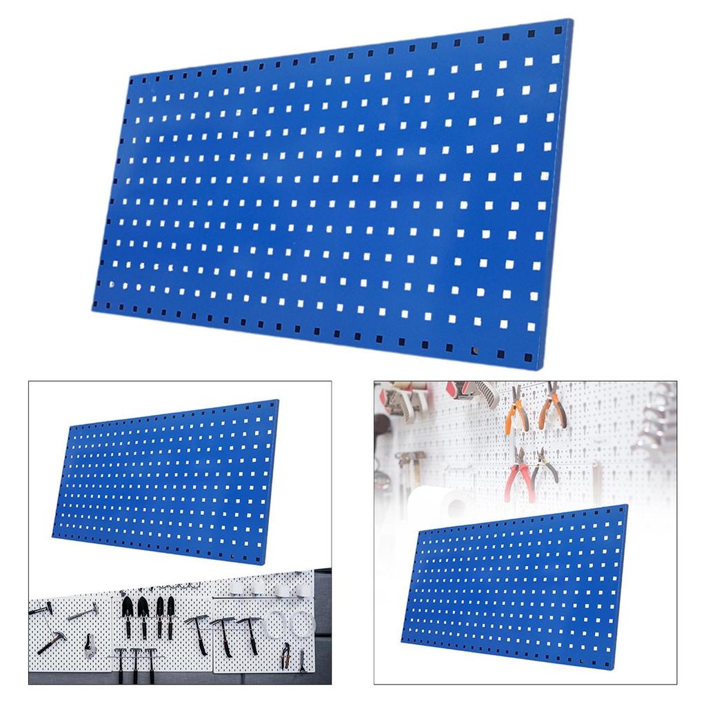 Wall Pegboard Organizer Pegboard Wall Panel Metal Space Saving Versatile 35.43inchx17.72inch Garage Organization for Workshop