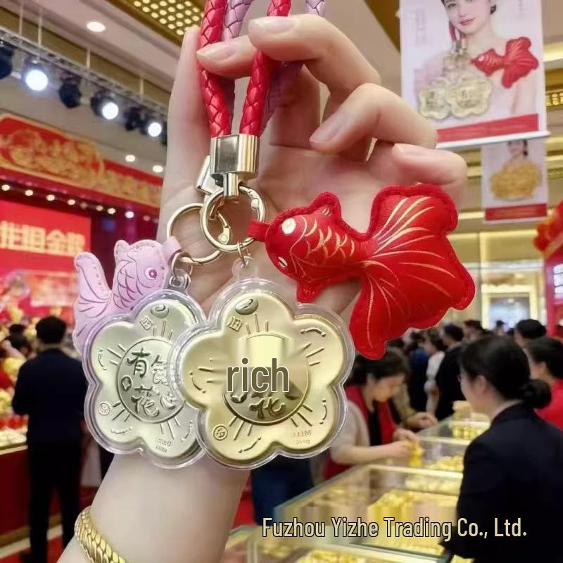 Year of the Horse 999 Pure Gold Keyring & Phone Lanyard Pendant