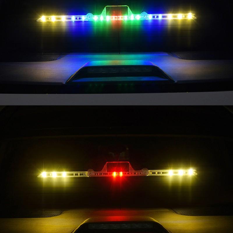Solar Car Visor Strobe Flashing Lamp Interior Windshield LED Decoration Lamp Triangle Frame Emergency Parking Signal Strobe Lamp