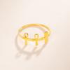  Egypt Ankh Cross Ring Stainless Steel Egyptian Key of Life Finger Rings for Women Vintage Amulet Jewelry Gifts Wholesale