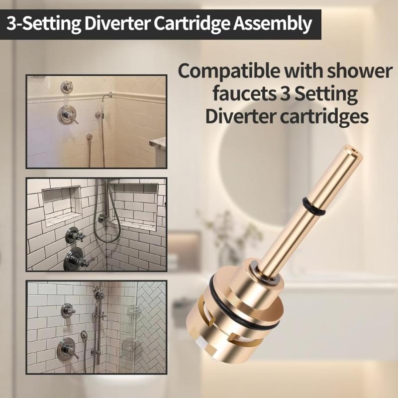 6 Setting Diverter Cartridge Replacement Faucet Diverter Cartridge RP51919 Steering Valves Replacement Parts Enduring