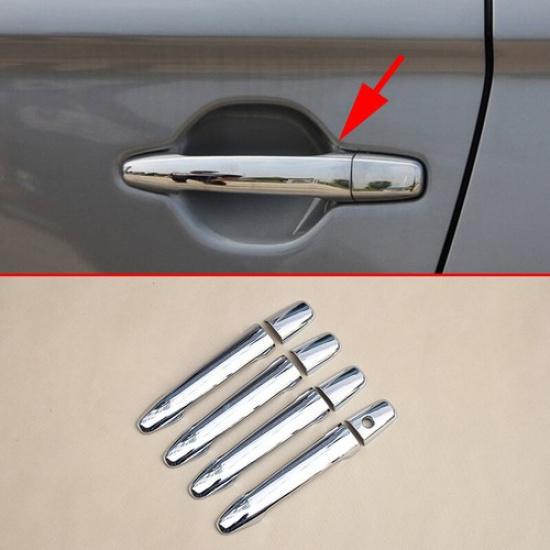 8X Door Handle Cover Trim For Mitsubishi Outlander 2013-2021 Chrome Accessories