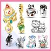 Copper Cute Animals Series Black Cat Beads Bear Puppy Pet Charm Fit Original Bracelet For Women Diy Fine Exquisite Gift