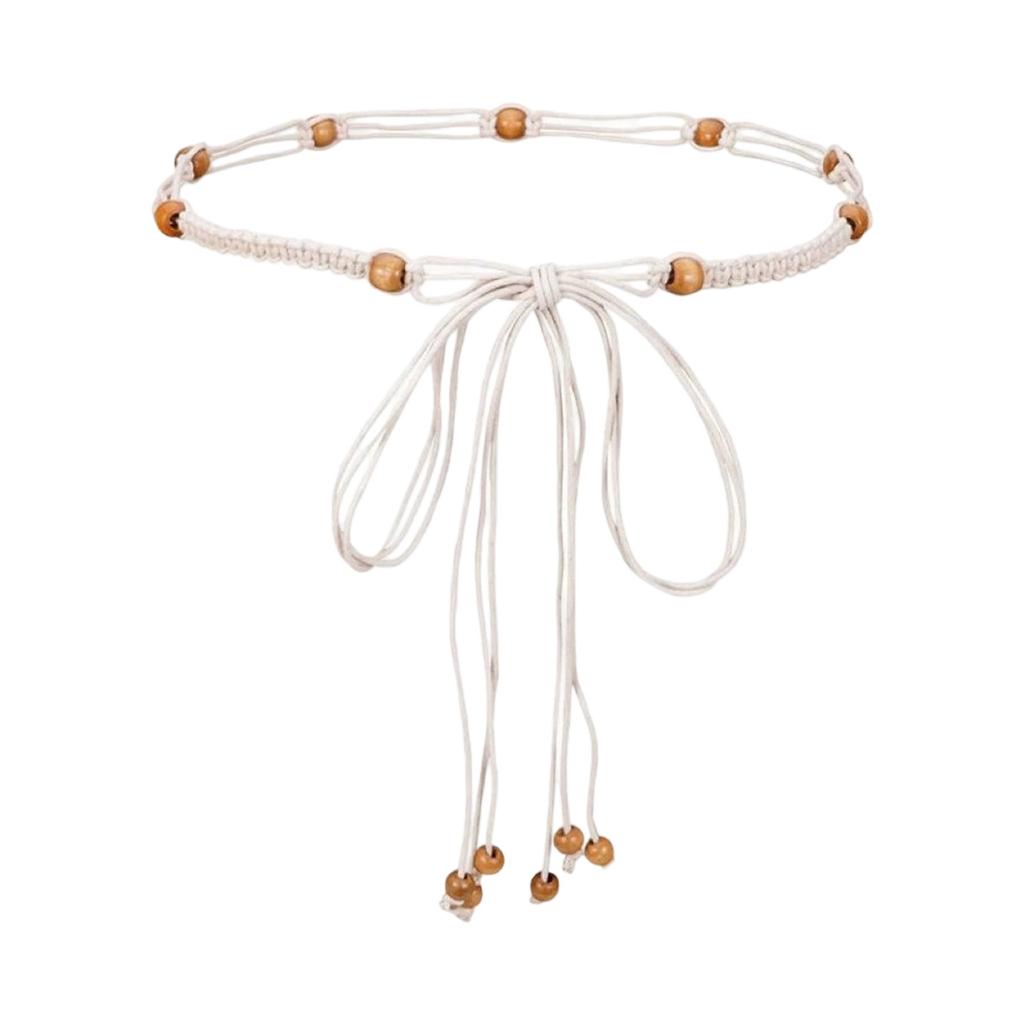 Böhmische geflochtene Taillenkette für Damen Herren Weicher Nylon Körperschmuck Perfekt für Festivals Strandoutfits