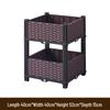 Multi-layer Space-saving Rectangular Planter Box for Indoor/Outdoor Vegetable Gardening