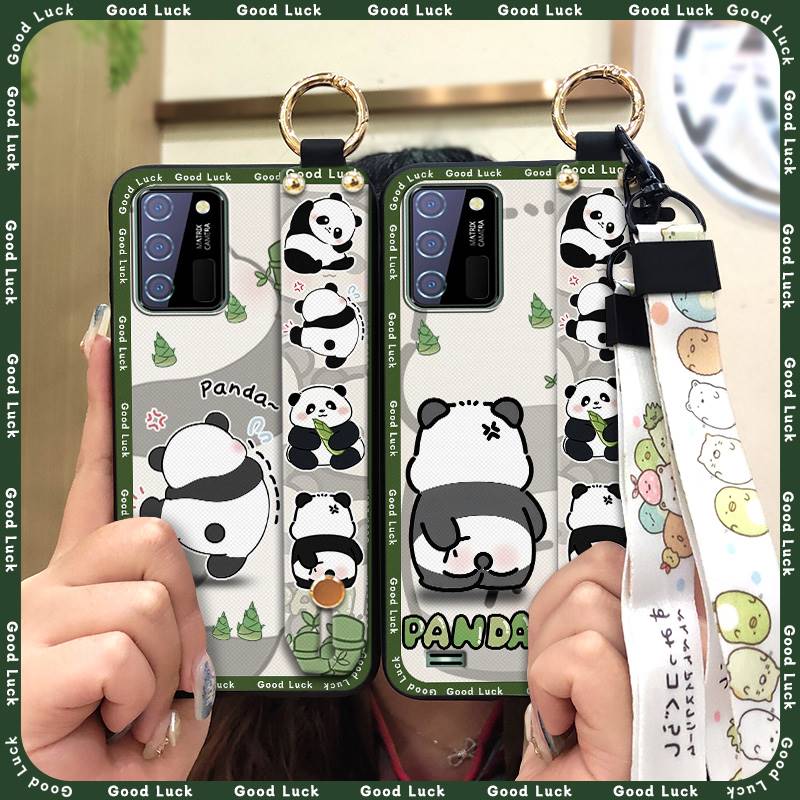 Phone Holder Dirt-resistant Phone Case For Oukitel C25 Cute Waterproof Silicone Wristband Kickstand Anti-knock Cartoon