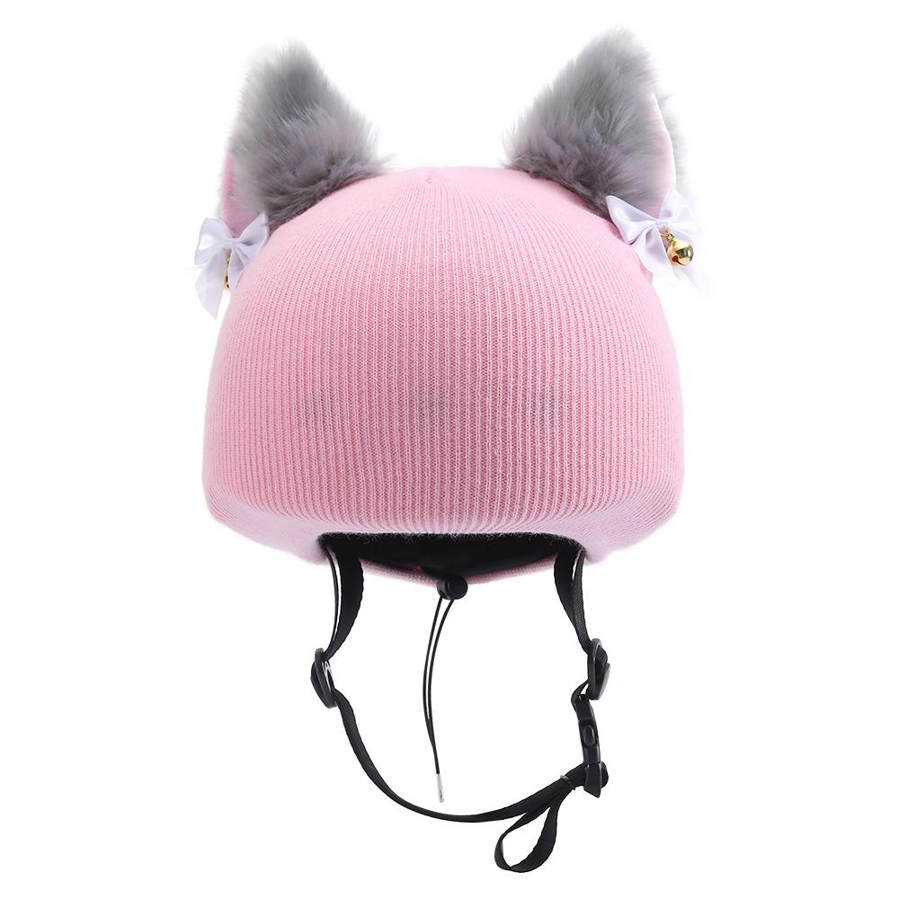 Cute Cartoon Ski Helmet Cover Multifunctional Outdoor Sports Windproof Warm Hat Fun Decorative Wool Hat